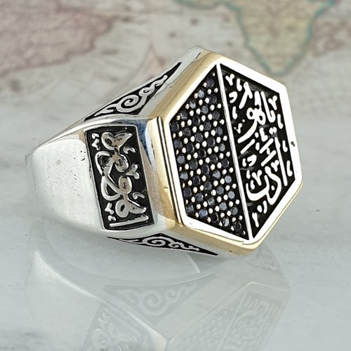 925 Sterling Silber Schwarz Onyx Edelstein Man Ring Handgefertigt AAA Quality