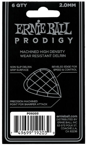 ERNIE BALL 9203 Prodigy Mini Pick Pack 2,00mm 