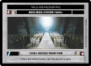 REFLECTIONS II star wars ccg Massassi Throne Room FOIL Near Mint//Mint Yavin 4