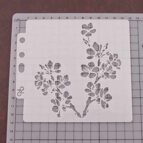 Reusable flowers Stencil Airbrush Art DIY Home Decor Scrapbooking Album Craft OD