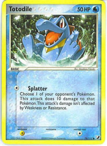 4x C Pokemon EX Unseen Forces Card # 78 UNSEEN-078 Totodile 