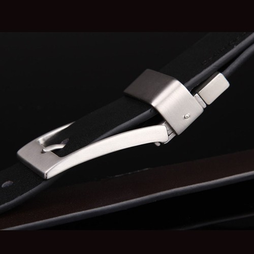 Classic Men/'s Real Genuine Leather Waistband Waist Belt Strap Girdle Pin Buckle
