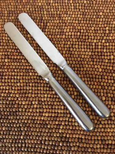 Cambridge CHALET Glossy Stainless Round Tip 2 Blunt Hollow Dinner Knives 9 1/4'" 