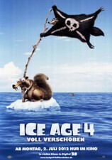 Ice Age 4 - Voll verschoben ORIGINAL A1 Kinoplakat gerollt Steve Martino