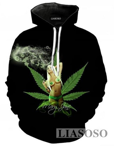 New Fashion Women//Men Smoke Weed 3D Print Casual Hoodie Sweatshirt R21