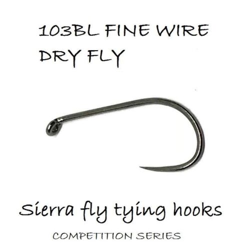 9214 fine wire DRY FLY tying hooks #20 #18 #16 #14 #12 #10 barbless 25 