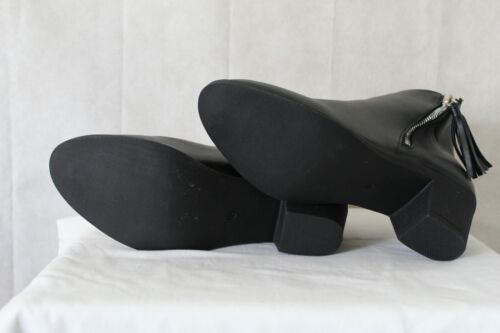 NEW WOMEN BLACK BOOTS SIDE ZIP FASHION FOOTWEAR BRAND SIZE 6 TO 10