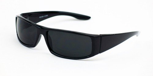 Cholo Wrap Sunglasses Gangster Black Super Dark Lens OG LOC Lowrider Style 22SD