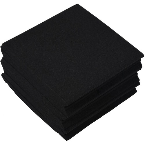 12 Stücke Schwarze Akustik Platten Schall Schutz Schaum Akustik Fliesen StudB6Y4