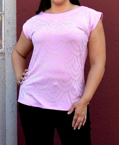18//20 /& 3X 22W//24W Black or Pink Woman Plus size 2X studded shell Blouse TOP