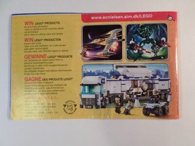 2008 LEGO 7741 City Police Helicopter instruction manual only