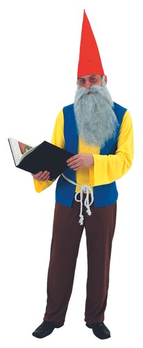 Adult Grumpy Gnome Costume Mens Seven Dwarfs Fairytale Fancy Dress Stag Do Panto