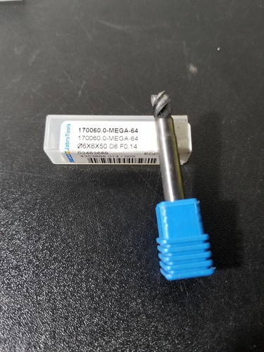 SECO JABRO 170060.0-MEGA-64 06MM X 6MM 50MM D6 F0.14 MILL Drill Bit 02462689