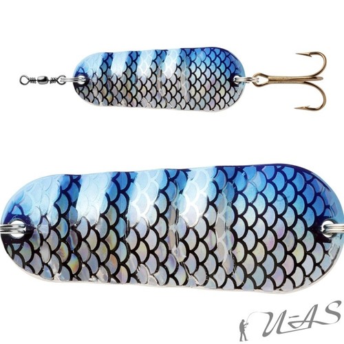 Abu Garcia Wellen Blinker Atom 25G S//Blau Flash Top Zander /& Hecht Köder Sha