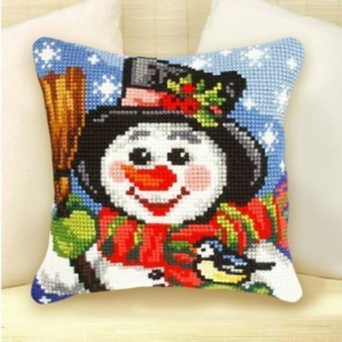 Orchidea 9311 "Snowman" Front Cushion Cross stitch kit for Pillow 
