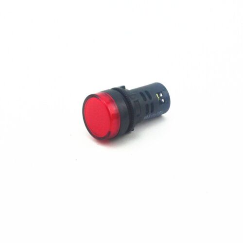 10Pcs Red  AC//DC 12V 22mm Thread LED for Electronic Indicator Signal Light