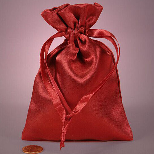 3/"x 4/" Small Silk Stain Jewelry Gift Pouch 8x10cm pack of 100 can print logo