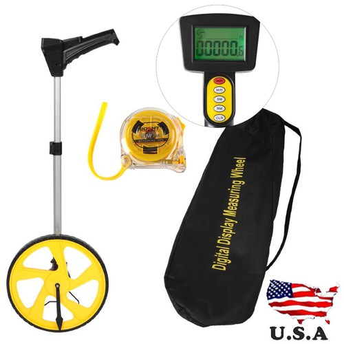 Digital Distance Measuring Wheel with Bag Road Land Builders Surveyors Measuring