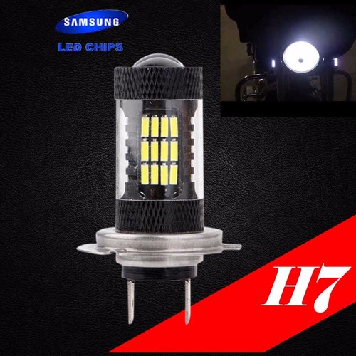 1 PC Samsung LED Chip 57 SMD Xenon White 6000K Light Bulb For SUZUKI Bike H7