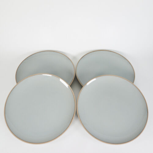 Hearth & Hand Blue Stoneware Reactive Exposed Rim 11" Dinner Plate Set of 4 