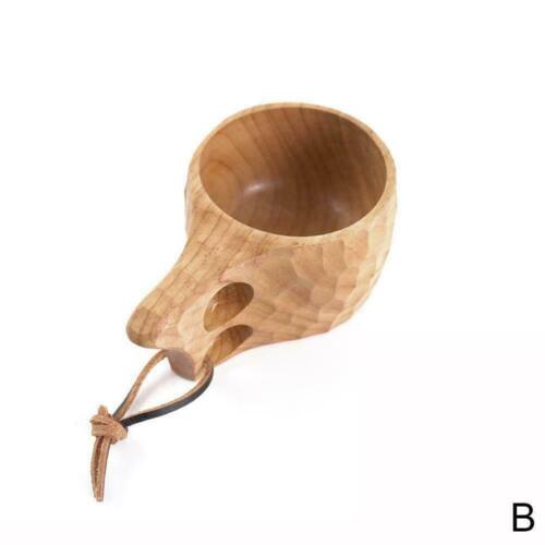 Portable Wood Coffee Mug Wooden Rubber Tea Cups Water Drinking Drin Mugs Q0A2 