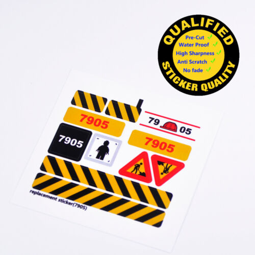 CUSTOM sticker for LEGO 7905 City Tower Crane, Premium quality