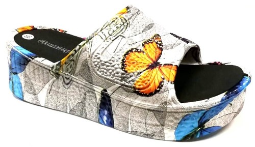 CRISALIDE NERO zeppa alta SLIPPERS DEMA CIABATTE donna mare mod