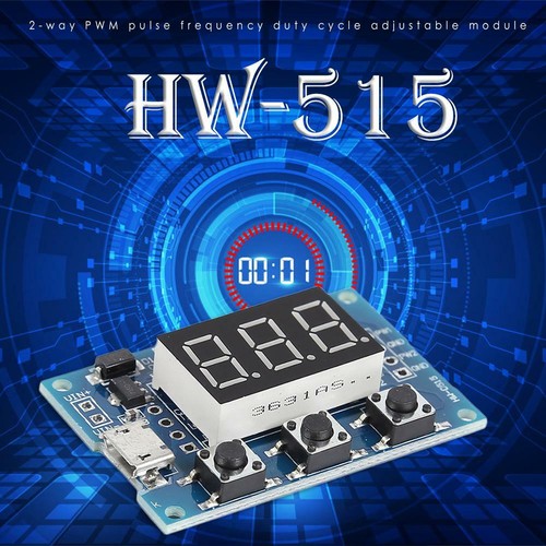 HW-515 Dc 2CH Pwm Signal Generator Duty Cycle Puls Frequenz Modul Platte #J