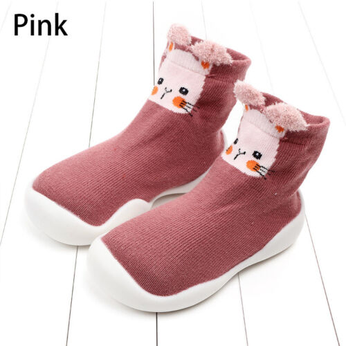 Kids Baby Girl Boys Toddler Anti-slip Slippers Floor Socks Winter Warm Shoes