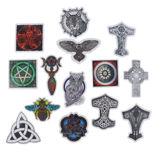 50PCS Magic Tatoo Symbols Amulet Stickers For Motorcycle Luggage SkateboarXNH2 
