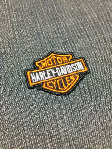 Mini Bar & Shield 4cm Embroidered Patch Iron/Sew on Harley Davidson 