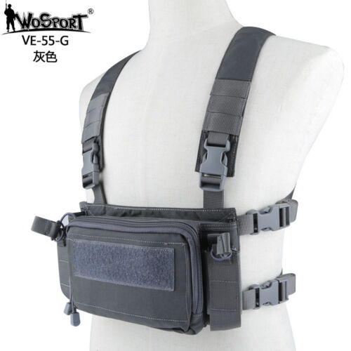 Quick Release Hunting Vest Chest Rig can fit for Tactical Vest Backpack