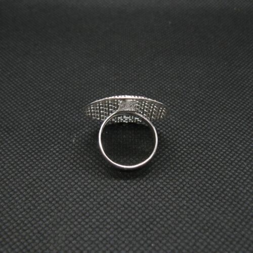 Genuine Sterling Silver Filigree Ring Solid Hallmarked 925 Adjustable Size 