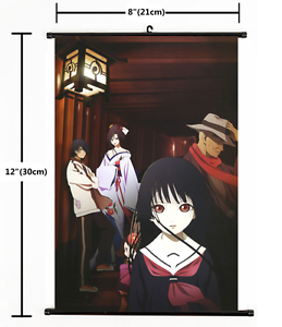Japanese Anime Jigoku Shoujo Hell Girl  Wall Poster Scroll 1719 