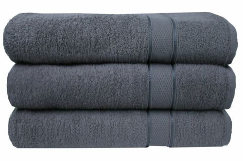 3x Super Jumbo Bath Sheets Combed Towels Extra Large Size 80 x 160 cm Bath Sheet 