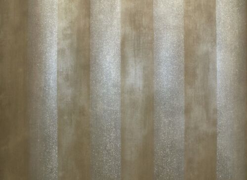 PASTE THE WALL METALLIC BROWN STRIPE STRIPED FEATURE WALLPAPER DL40869