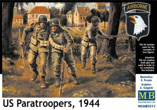 3 1//35 Master Box US Paratroopers 1944
