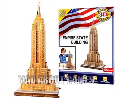52 cm de alto Rompecabezas 3d-Nueva York monumento Regalo De Navidad Empire State Building