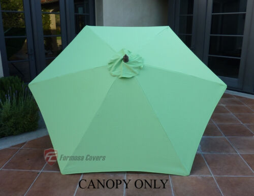 Lime 9ft Patio Outdoor Market Umbrella Replacement Canopy Cover Top 6 ribs