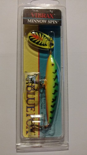 BLUE FOX VIBRAX MINNOW SPIN 5//16oz Item#VMS-7 FT NIP Rare Size /& Color NOS