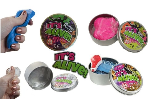 Smart Mastic Slime Kids changement de couleur Verre GLOW UV Cadeau 5 10 20 Tin MIX aléatoire