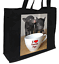 Details about / I Love Teacup Pigs Cotton Shopping Bag Cream Choice of Colours Black