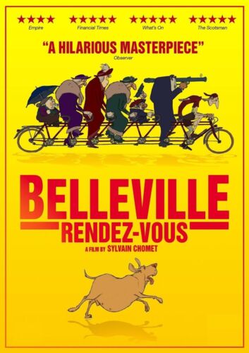 The Triplets of Belleville Movie Poster Style b 13x19 inches
