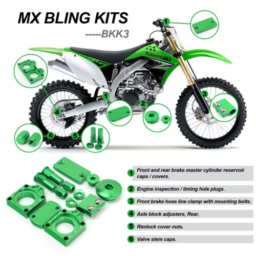 MX Bling Kits Motocross For Kawasaki KX250F 11-16 KX450F 09-16 KLX450R 08-14 13