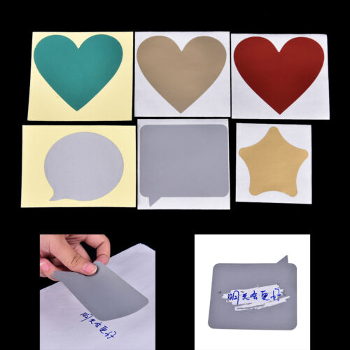 5XPostcard Paint Cards Message Hidden Surprise Set Sticke C8