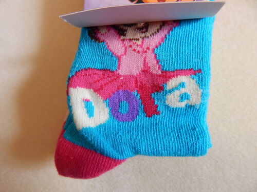 Calzini DORA THE EXPLORER Ragazze Calze 2 PAIA TAGLIA UK 6-8.5 23//26 dell/' Unione europea