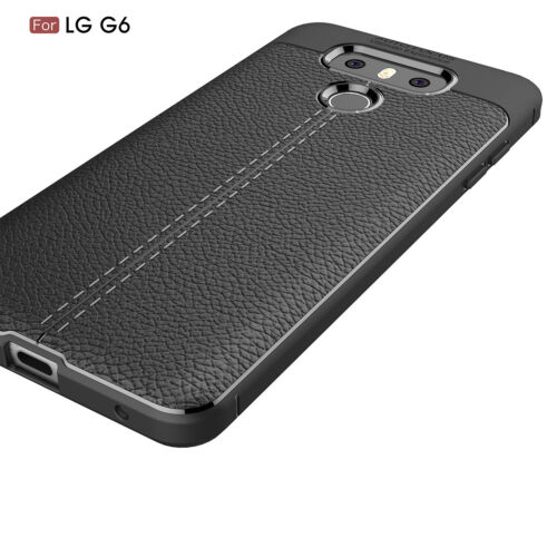 Ultra Thin Luxury PU Leather Soft TPU Shockproof Case Cover For LG G6 G6 Plus