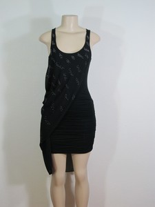 BCBG-Max-Azria-Black-w-Bead-Knit-Dress-Sz-XXS-Extra-Extra-Small-NWT-218-AC