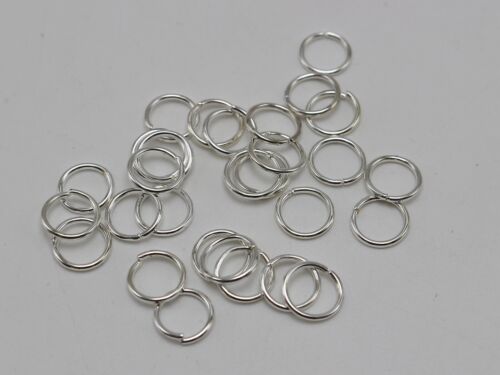 600 Metal Open Jump Ring 8X1mm Round Loop O-Ring Link Connector Colour Choice 