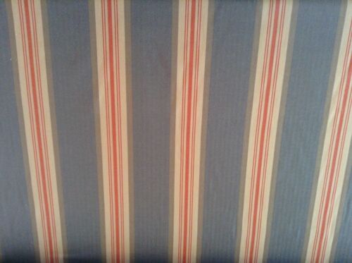 Brook Herringbone galon tissé bleu/orange Rideau/Ameublement/Craft Tissu 